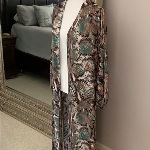 Buddy Love Python Duster/Kimono